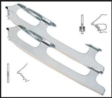 China Stainless Steel Roller Skates Blades for Skate Shoes , Professional Ice Skating Blade for sale