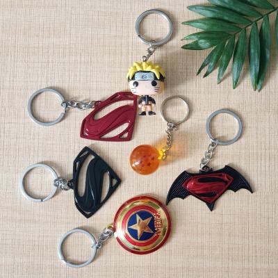 China 2021 New Decoration Superhero and Naruto Metal and Key Chain Acrylic Custom Logo for sale