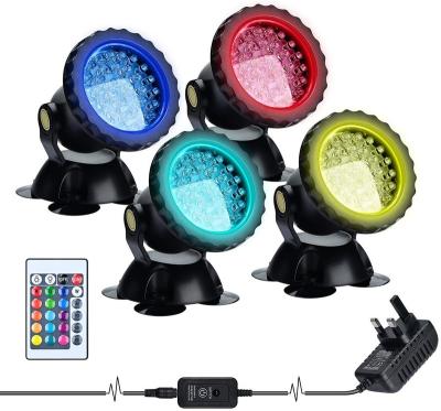 China 36led Viable Waterproof Underwater Spotlight, Garden Aquarium Set, Fishing Pond, Fish Tank, Amphibious Color Changing Rainbow Light for sale