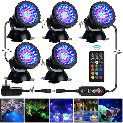 China IP68 Waterproof Landscape RGB Outdoor Garden Dimmable Color Changing LED Floodlight Diving Timing Remote Control RGB with Memory for sale