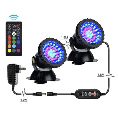 China IP68 Waterproof Aquarium LED Light IP68 Waterproof Landscape RGBP Underwater Light Timing Spotlight Dimmable Diving Outdoor Yard for sale