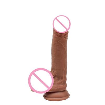 China Hot Selling Unique Design ABS Double Layer Silicone + Silica Gel Store Toys Dildos For Women for sale