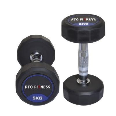 China Tote Free Weight Fitness Equipment Accessories Rubber Twelve Dumbbell for sale