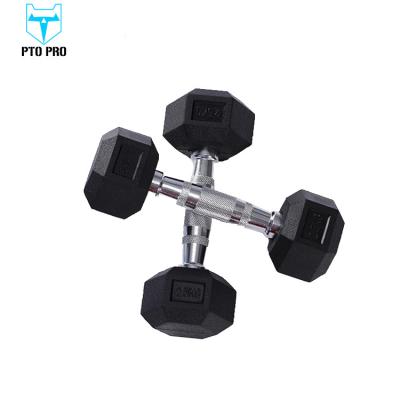 China Wrapping Wholesale Custom Logo Round HEX Head Vinyl Dipping Dumbbell for sale