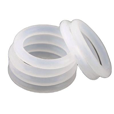 China White Silicon O-Ring Ring Seals High Temperature Seal Milled Rubber Silicone Ring Gasket for sale