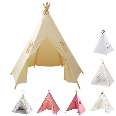 China Indian Custom Kids Teepee Sports Toy Tent for Home Playhouse Indoor Baby Kids Teepee Tents Kids Tents with Window for sale