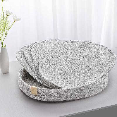 China Modern OEM Handmade Cotton Rope Bar Mat Table Mats Pet Mats & Pads Home Decor Bedroom Living Room, Sofa, Coffee Table Carpet Mat for sale