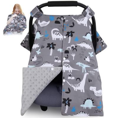 China Factory Hotsale Fire Retardant Car Seat Canopy For Baby Mom Nursing Nursing Covers Warm Carseat Canopy For Newborn Car Seat Covers for sale