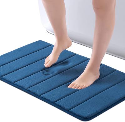 China Factory Wholesale Washable Non Slip Bathroom Covers Bath Room Floor Mat Mat Memory Foam Absorbent Ultra Soft Cover for sale