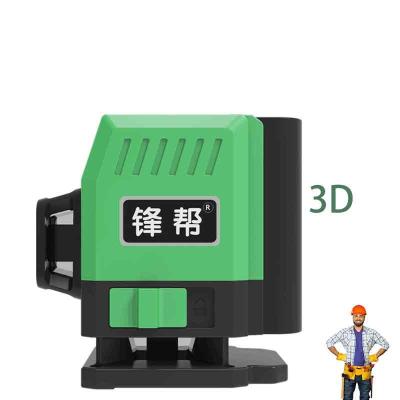 China Small Cube 3D Laser Level Green Beam Cross 12 Indoor Outdoor Line fengbang en venta