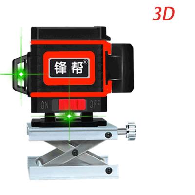 China Indoor Outdoor Durable Using Cross 12 Strong Beam 3D China The Super Level Universal Green Laser Line Supplier for sale