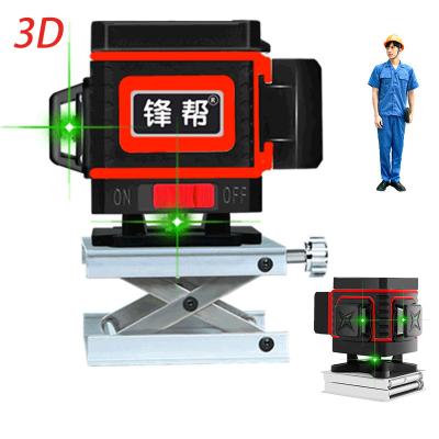 China Indoor Outdoor Portable Cross 12 Line Horizontal And Vertical Laser Level Green Strong Self Leveling Super 3D China Supplier for sale