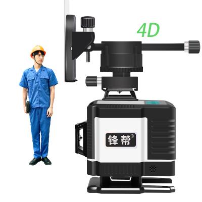 China Professional Indoor Outdoor 4D Digital Machine 16 Line Self Leveling Laser Level Green Beam Smart Voice Electronic 360 Cross Te koop