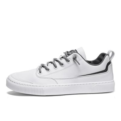 China Lightweight And Non Slip Good Quality Popular Product Hot Selling White Men Leather Casual Shoes for sale