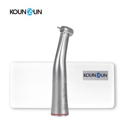 China KOUNGSUN Dental Regional Stainless Steel Contra Angle Without Ascending 1:5 Low Speed ​​Fiber Optic Handpiece for sale