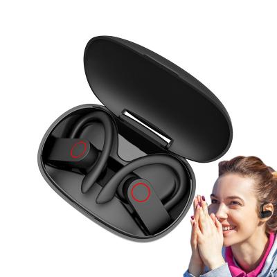 China Hot Selling In-Ear Wireless Earbuds Tws Waterproof A9 Earphone Earbud With Earhook for sale