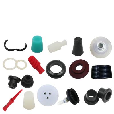 China Customized Plastic Processing Products NBR EPDM Silicone Rubber Parts Pipe Socket for sale