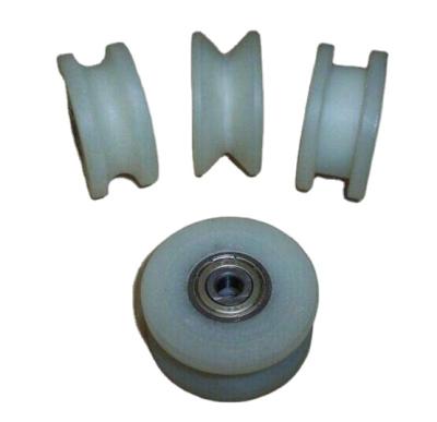 China Hotels Factory Wholesale MC Nylon Pulley Plastic H-cord Pulley With Bearing for sale