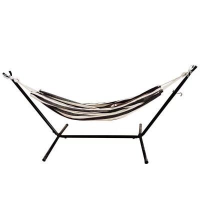 China Eco-friendly Hot Sale Portable Free Standing Hammock Chair Double Hammock Stand for sale