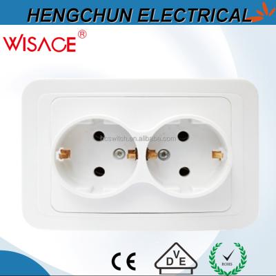 China Safe European wall socket for sale