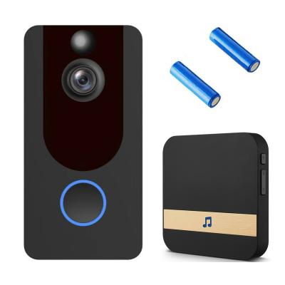 China New 1080P video wifi home DOOR CHIME DOORBELL V7 smart wireless door bell security camera door bell for sale