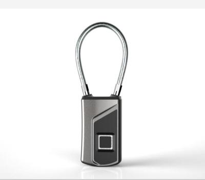 China New Fingerprint IP66 Backpack Smart Bag Padlock Zinc Alloy Smart Lock Door Fingerprint Protection Lock L1 for sale