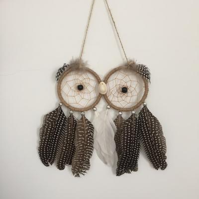 China India hot sale diy professional standard indian owl dream catcher for sale for sale