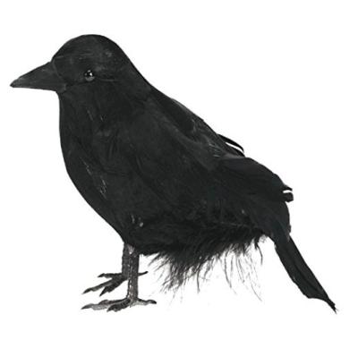 China Halloween Haunted Raven Customized Feathered Party Decoration for sale