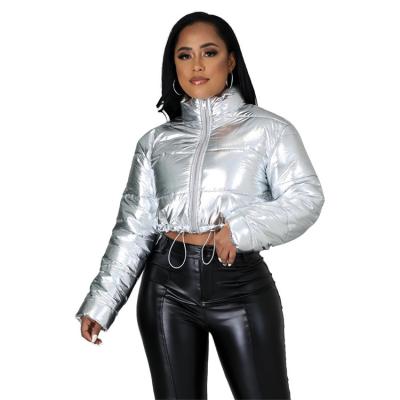 China Breathable Puffy Bubble Padded Coat Crop Tops Warm Jacket Women's Parkas Coats for sale