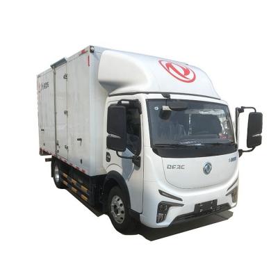 China Chinese Truck Driving Range 350km Left Hand Drive DONGFENG Van Electric Cargo Truck 81.4Kwh for sale