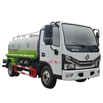 China Machinery repair shops China Dongfeng 4x2 watering truck 6M volume Single Row Loading small 5 cubic meter watering cart for sale