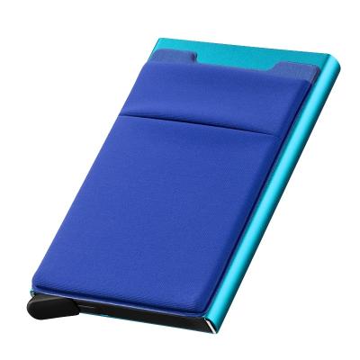 China 2021 Fashion Card Holder Card Case Aluminum Wallet Slim Puller Wallets Carteras Tarjetero Para Hombre for sale