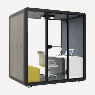 China Other Easy To Disassemble Low Noise Mobile Private Lounge Office Meeting Soundproof Work Booth for sale