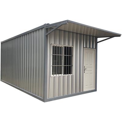 China Modern modern easy-to-disassemble container house with canopy prefab house for construction site school family living for sale