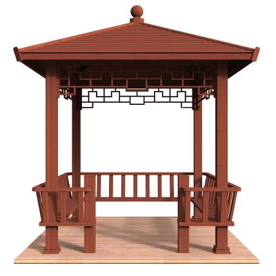 China Minimalist aluminum alloy pavilion in scenic park area for sale