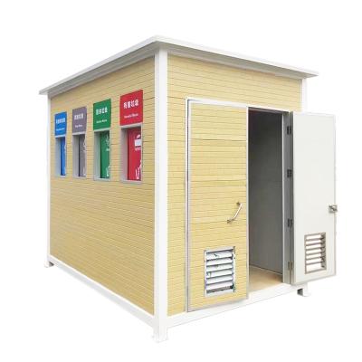 China Nordic Minimalist Style Metal Trash Matching Kiosk Metal Kiosk For Park Place Scenic Community School for sale