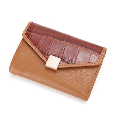 China None Wholesale Women Luxury Genuine Leather Casual Wallet Ladies Travel Purse Card Holder for sale