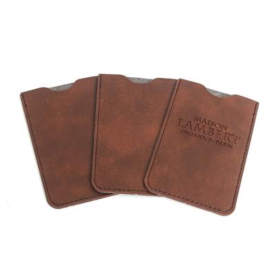 China No Logo Name Card Holders Leather Magnetic Rfid Wallet Wholesale Custom Business Credit ID Case Luxury Card Holders for sale