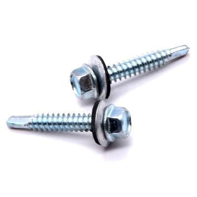 China Galvanized Hex Head Self Drilling Screws From Guangzhou Supplier 1/2