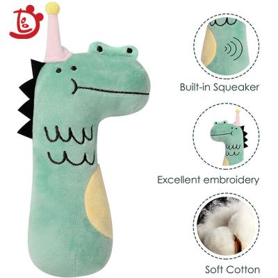 China New Style Musical Plush Toy Newborn Toy Baby Set Giftset Crocodile Animal Rattle for sale