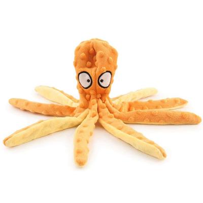 China Custom Plush Juguetes 2022 Dog Chew Toys Octopus Pet Plush Squeak Toys For Chewer Plush Toys Dog for sale