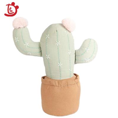 China Custom Cactus Soft Stuffed Realistic 30.48 x 30.48 x 12.7 cm Cactus Stuffed Plush Toy Kids Wholesale From China Factory for sale