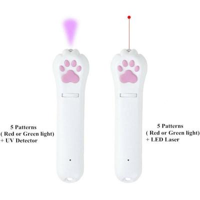 China Stocked 4 Types USB Rechargeable Pet Laser Animation Mouse Shadow Cat Indicator Light Pen Rechargeable Toys Cat Laser Toy Interactive Pet LED Toy for sale