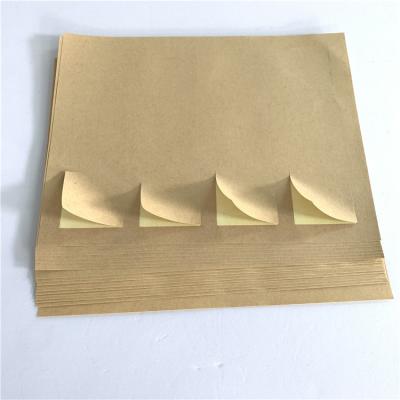 China Waterproof Factory Supply A4 Self Adhesive Kraft Sticker Label Paper for sale