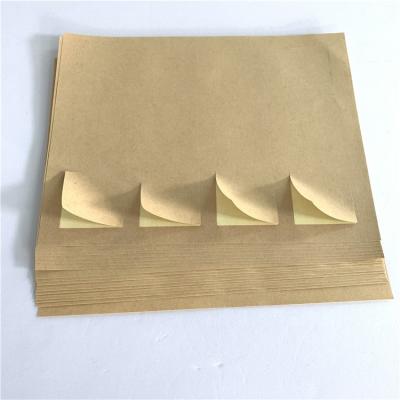 China Waterproof Custom Kraft Paper Printing White Stickers for sale