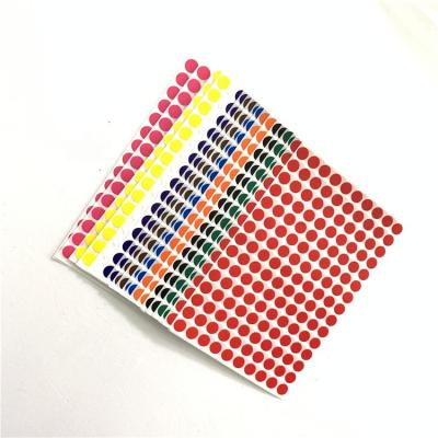 China Waterproof Color-Coded Labels Teacher Office Supplies Round Circle Dots Ten Color Sticker for sale