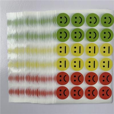 China Custom Color Waterproof Smiley Face Happy Stickers for sale