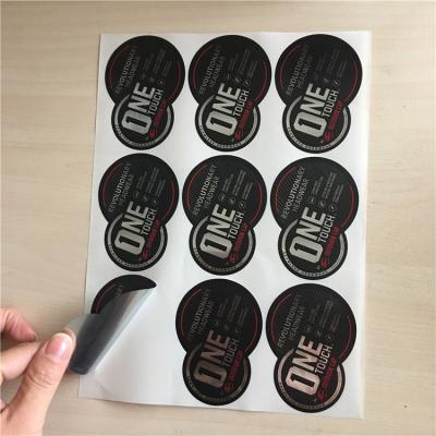 China China Gold Manufacturer Best Selling Waterproof Electroforming Sticker Label for sale