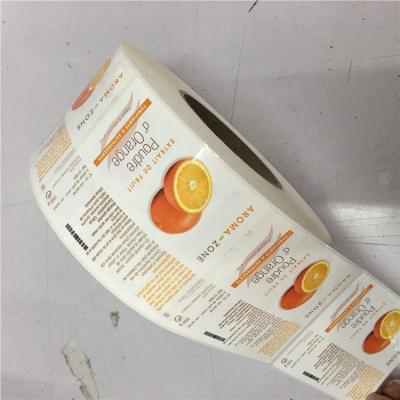 China Bottle Use Waterproof Adhesive Coated Adhesive Juice Packaging Beverage Paper And Plastic Material Label for sale