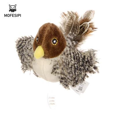 China Hot Selling New Trend Viable Cat Toys Interactive Electronic Toy Bird for Cute Feather Indoor Toys for sale